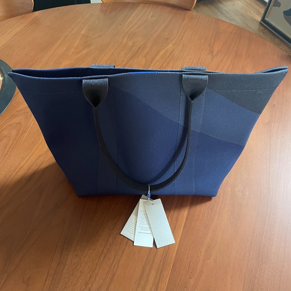 Rothy’s Essential Tote Blue Striped NWT
